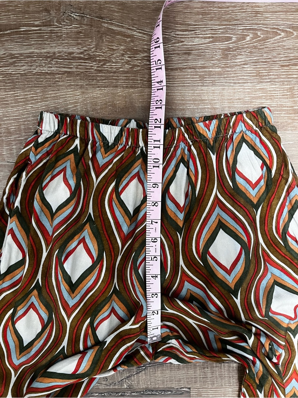 Bryn Walker Osca Mod Geo Woven Wide Leg Pants Size Small Retro Boho - Picture 7 of 9